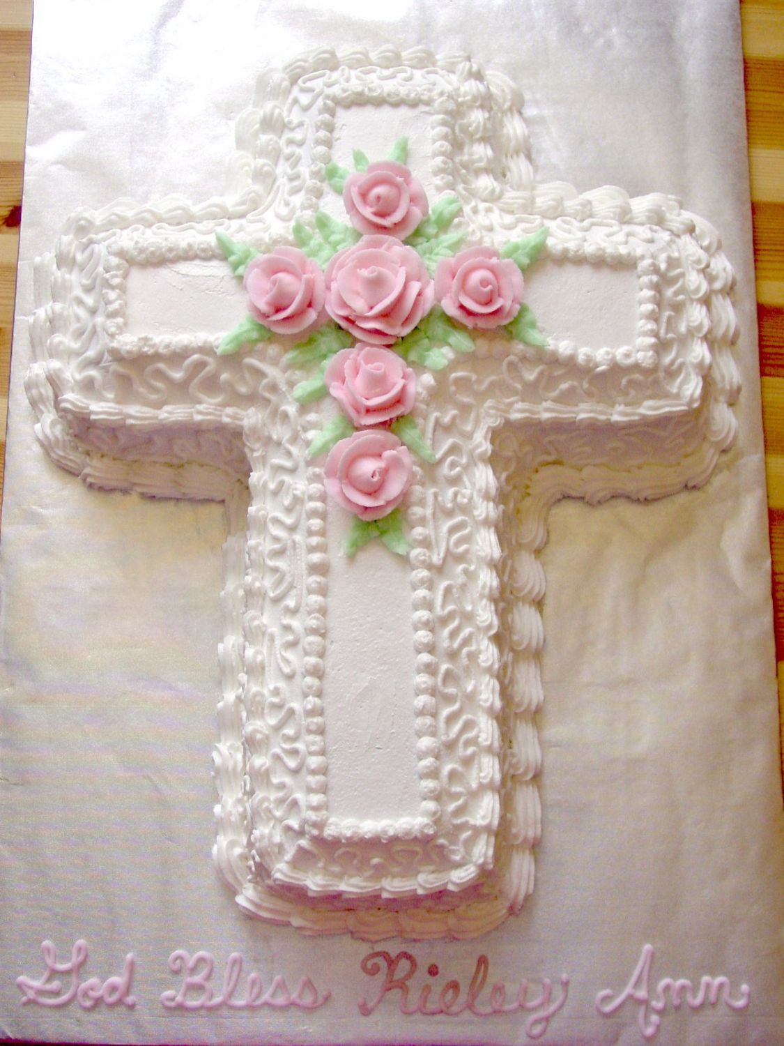 12 Photos of Drawings Of Cross Cakes For Baptism