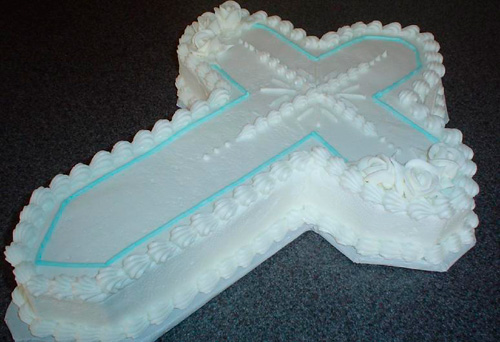 Baptism Cross Cake