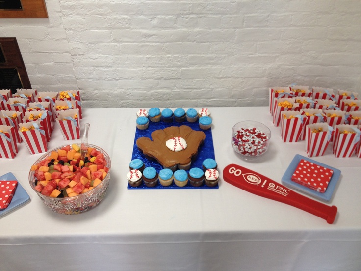 Baseball Themed Baby Shower Cake