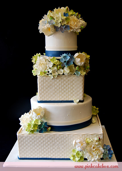 Basketweave Wedding Cake