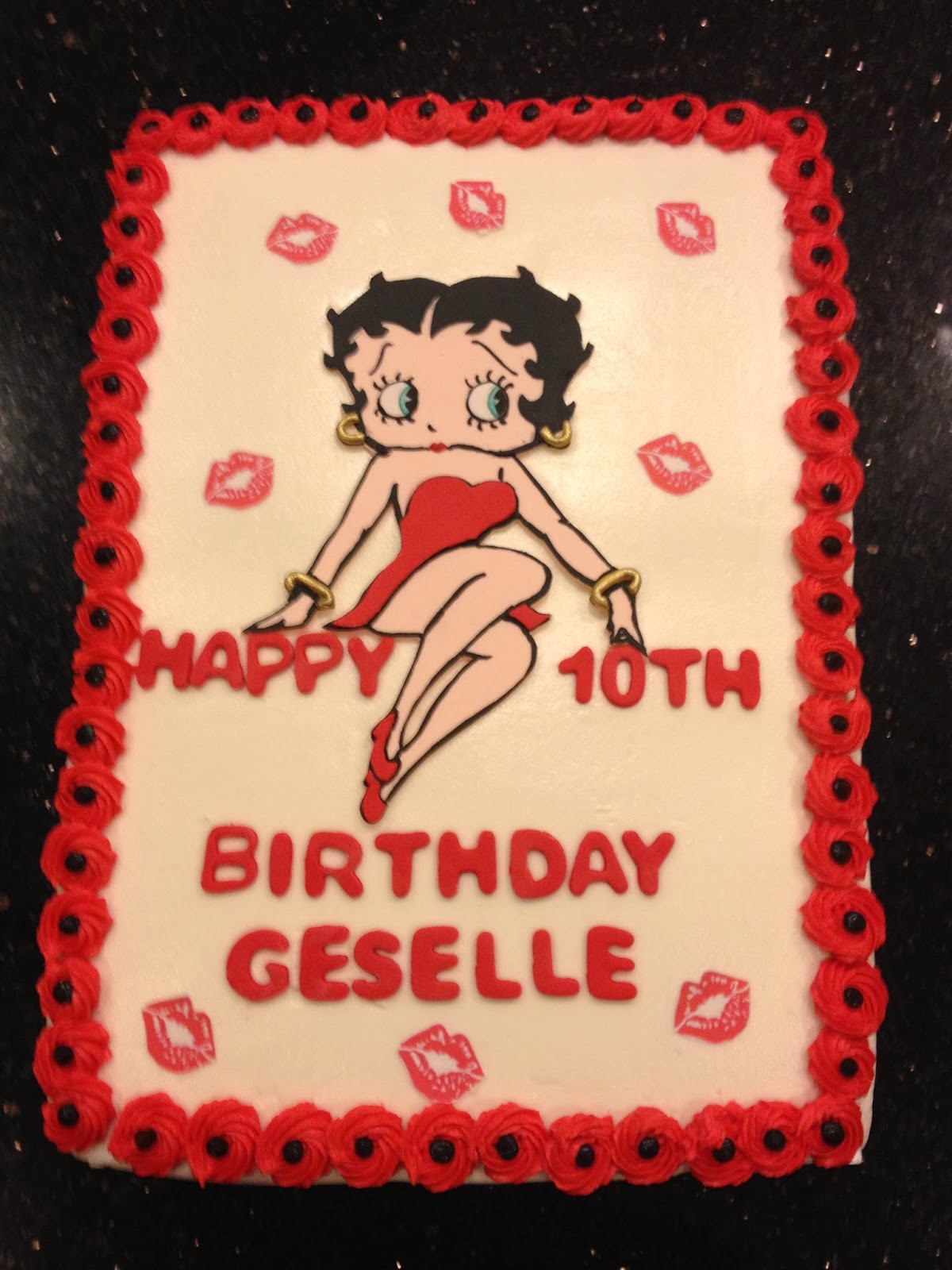 7 Photos of Betty Boop Sheet Cakes