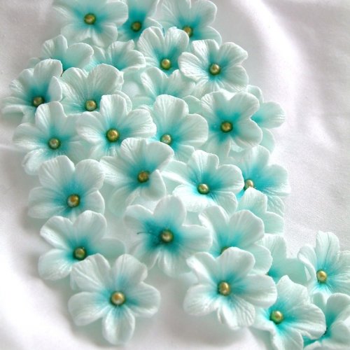 Blue Gum Paste Flowers