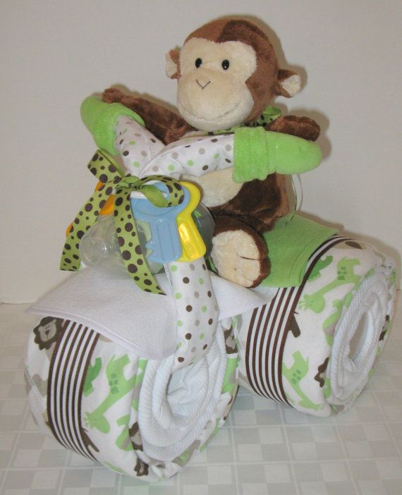 12 Bicycle Diaper Cakes For Baby Showers Photo Boy Diaper Cakes