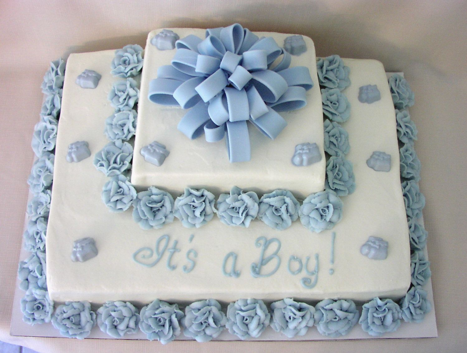 Boy Baby Shower Sheet Cake