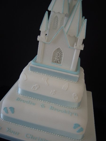 Boy Cake Christening for Baptism