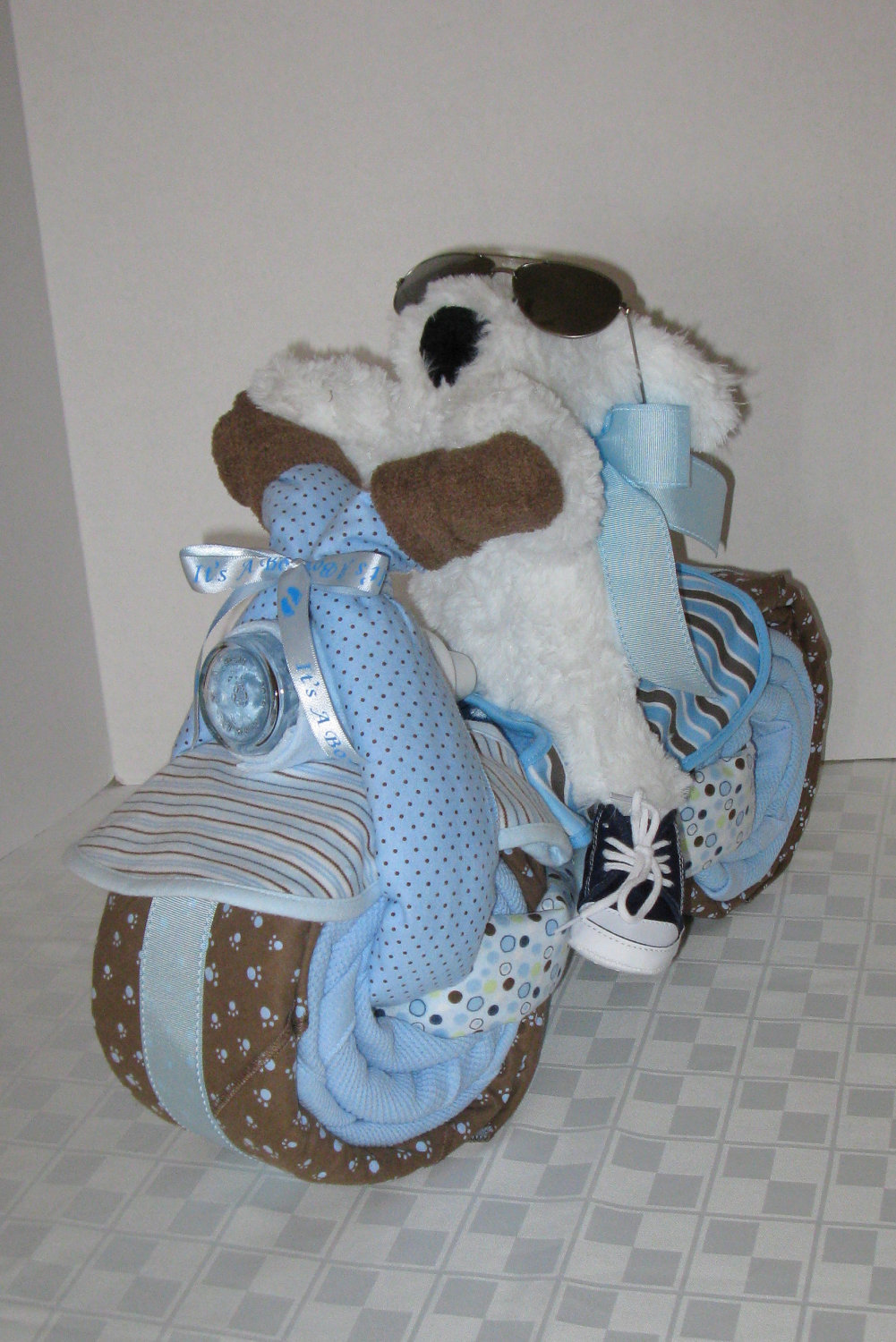 12 Photos of Bicycle Diaper Cakes For Baby Showers