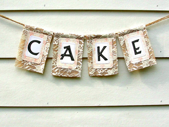 Burlap Banner with Lace