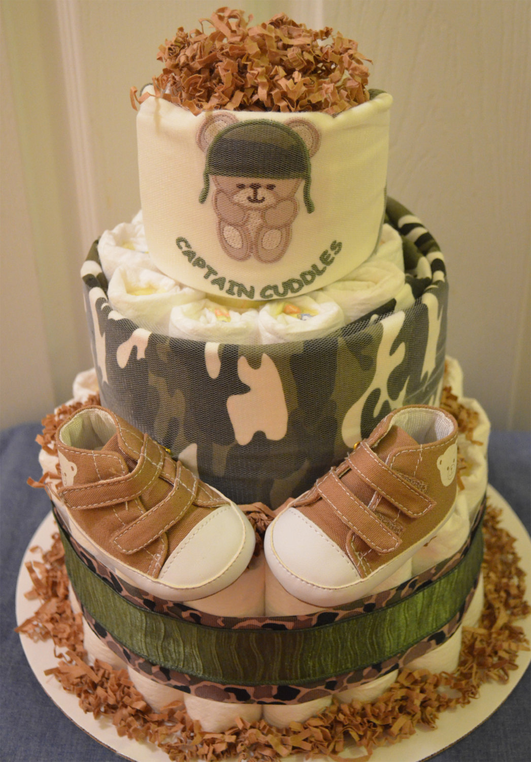 Camo Diaper Cake