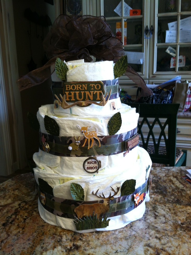 Camo Diaper Cake