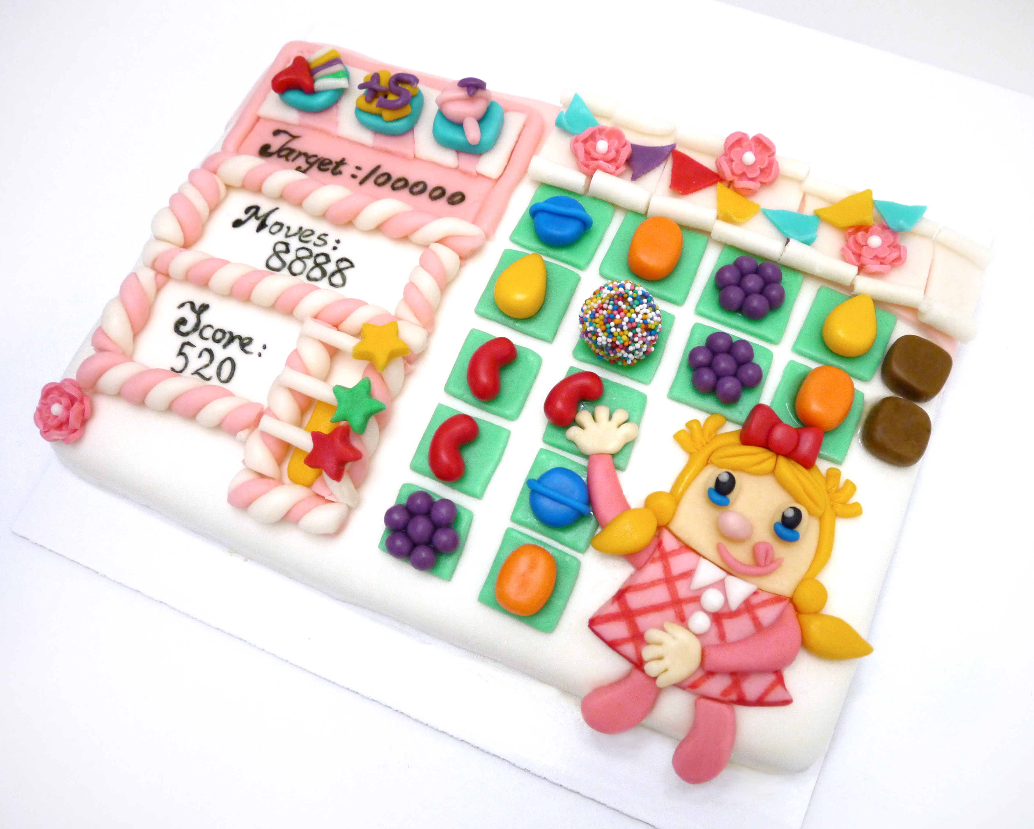 Candy Crush Themed Cake