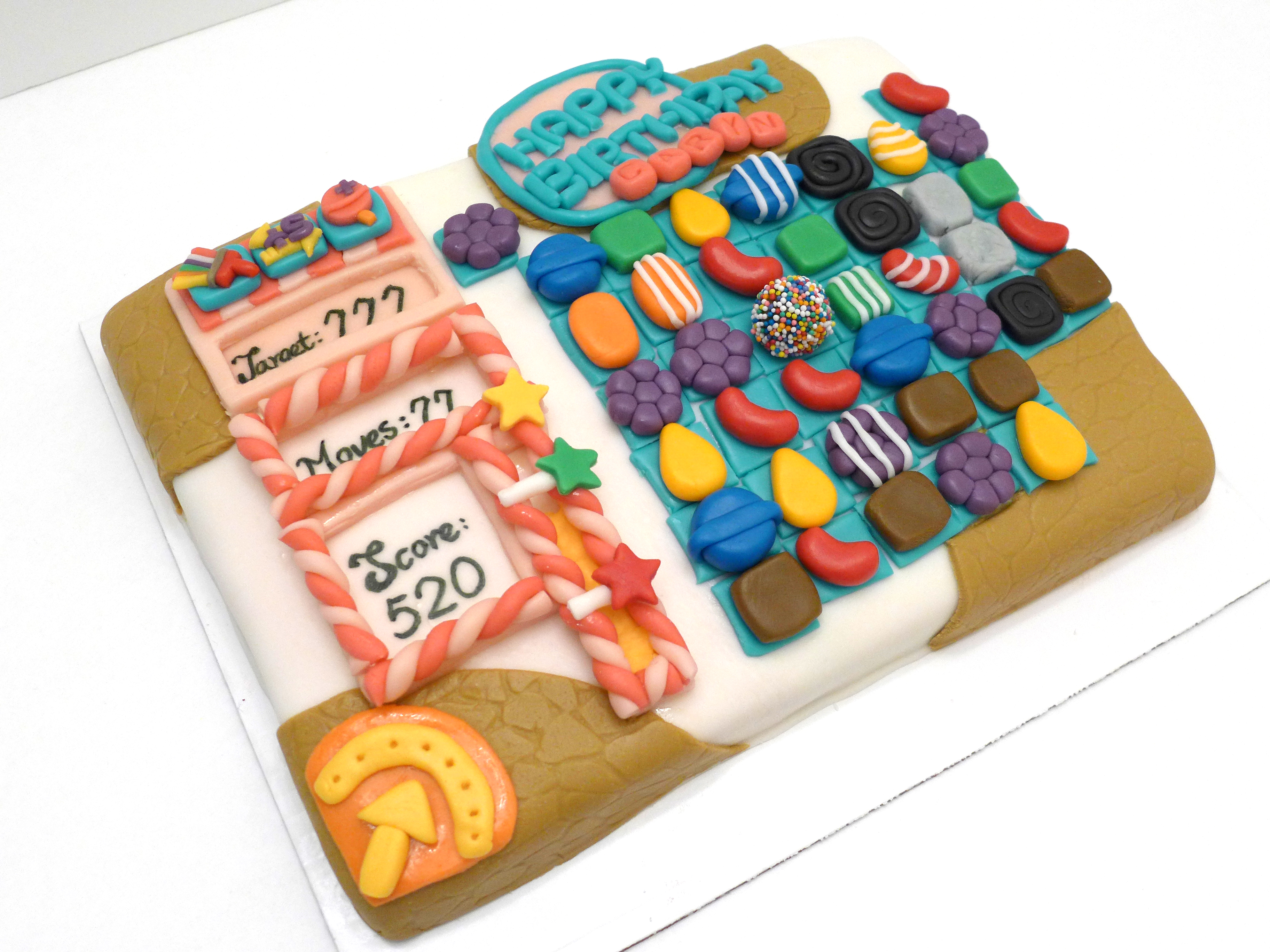 Candy Crush Themed Cake