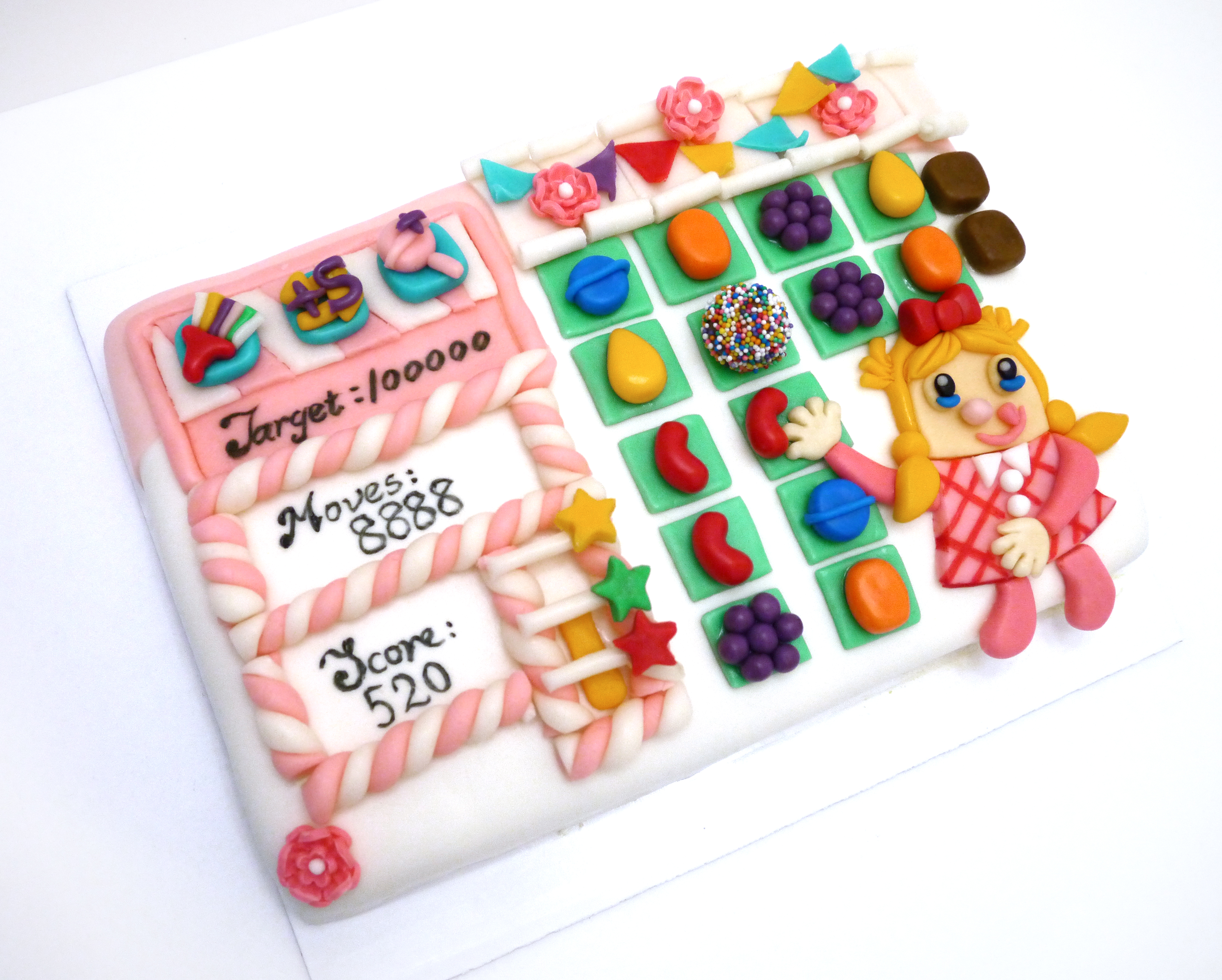 Candy Crush Themed Cake