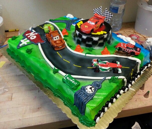 Cars Theme Sheet Cakes