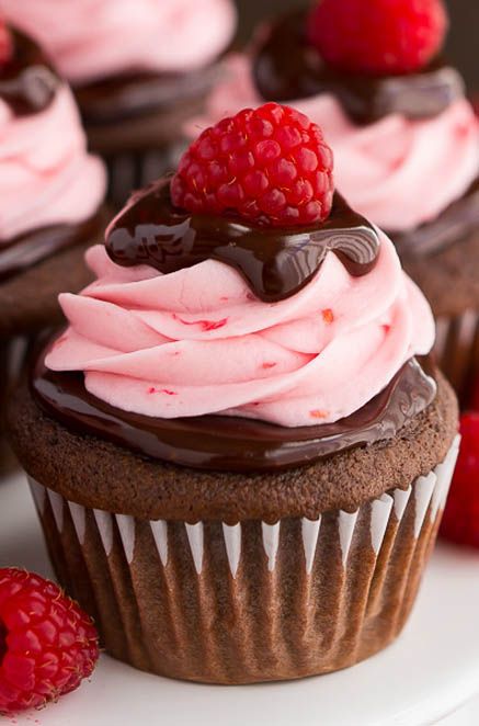 Chocolate Raspberry Cupcakes