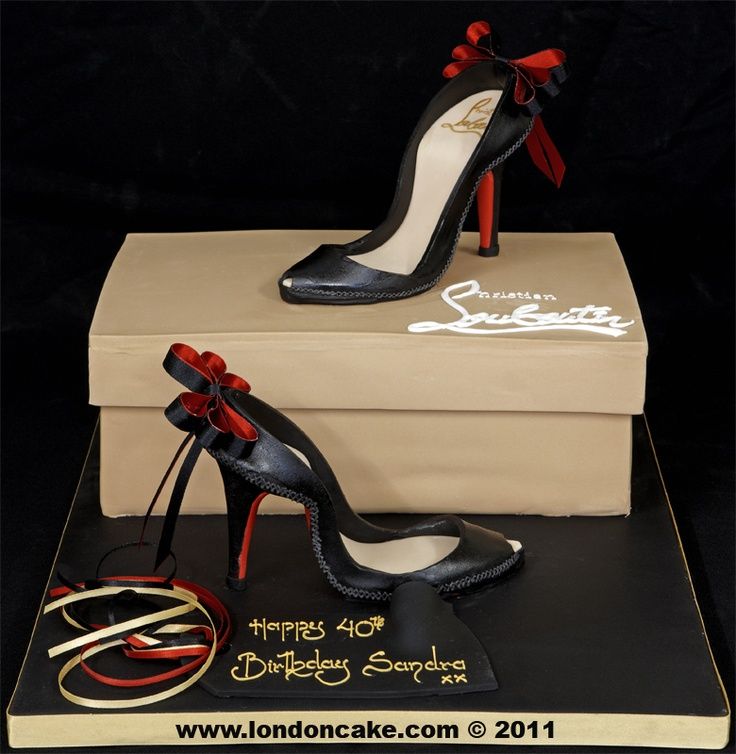 Christian Louboutin Shoe Birthday Cake