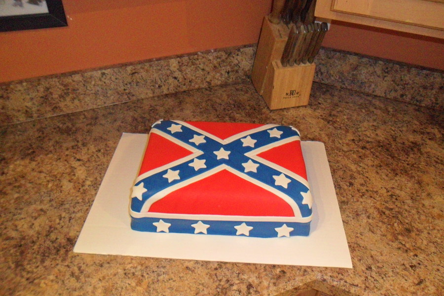 Confederate Flag Birthday Cake