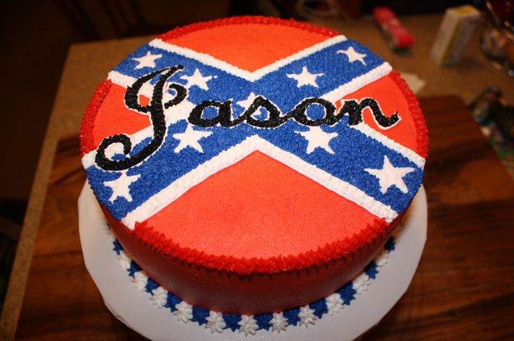 Confederate Flag Birthday Cake