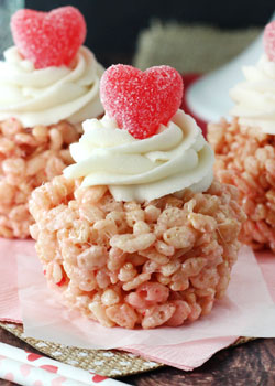 Day Rice Krispie Treat Cupcakes