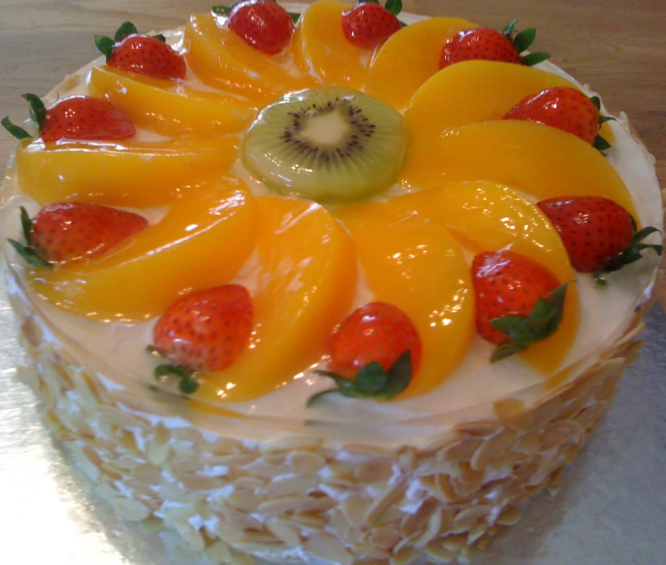 Decorating Cake with Fruit