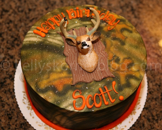 Deer Hunting Birthday Cake