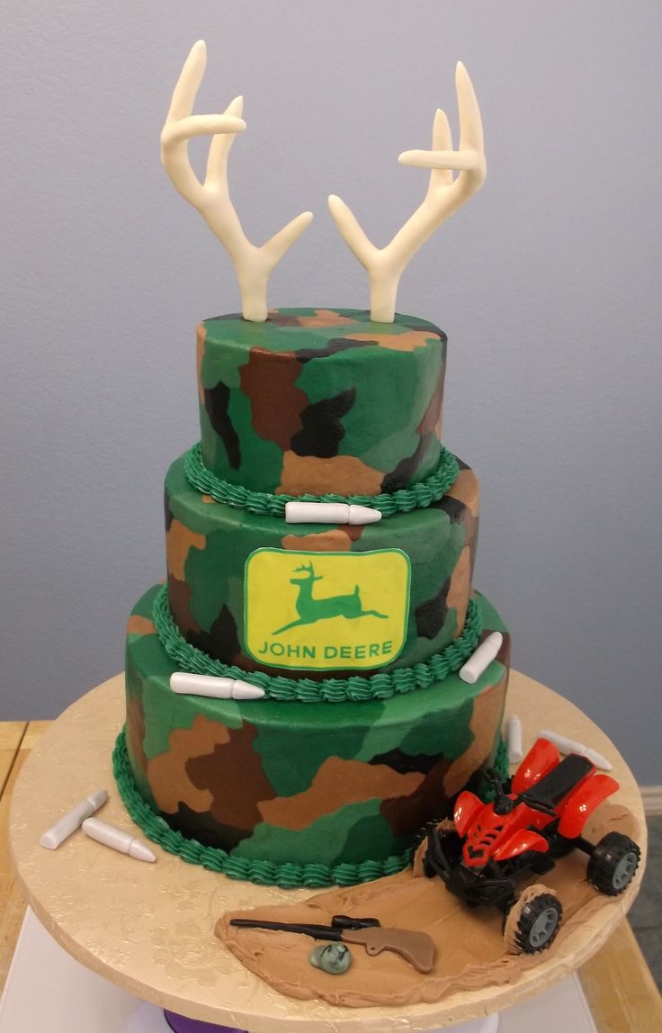 Deer Hunting Birthday Cake