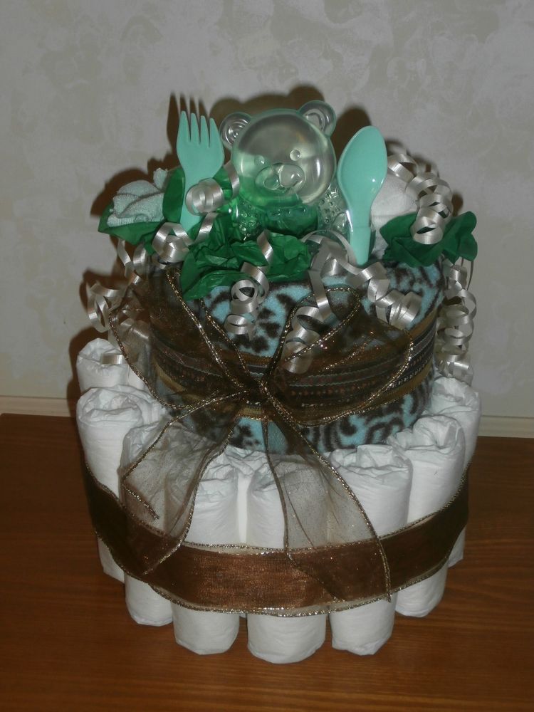 Diaper Cake with Blankets