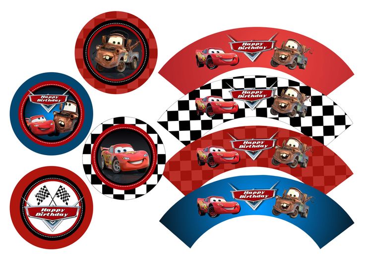 Disney Cars Cupcake Topper Printable