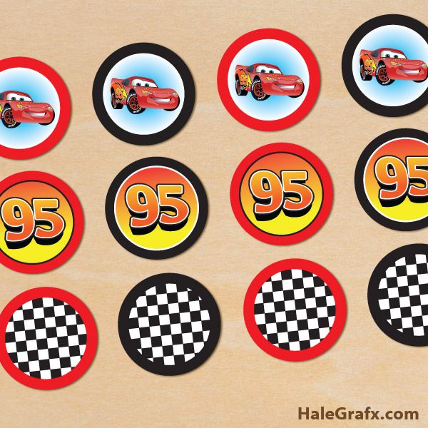 Disney Cars Cupcake Toppers Free Printables