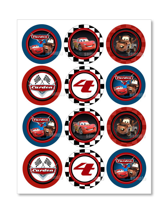 Disney Cars Cupcake Toppers