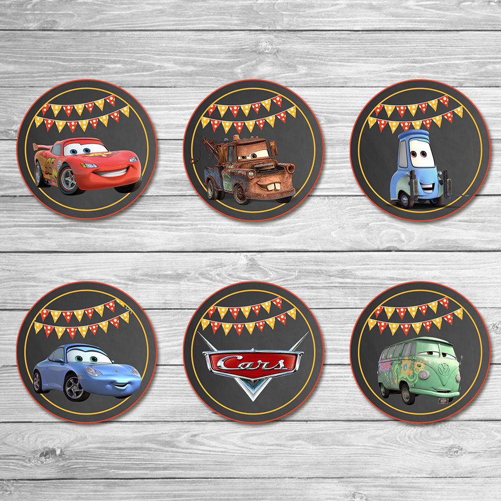 Disney Cars Cupcake Toppers