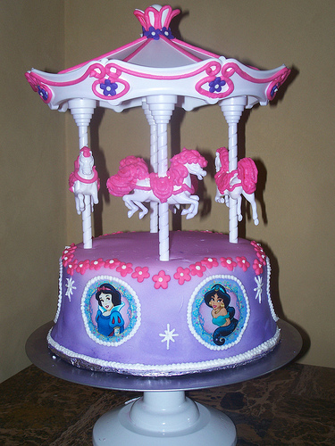 Disney Princess Carousel Cake