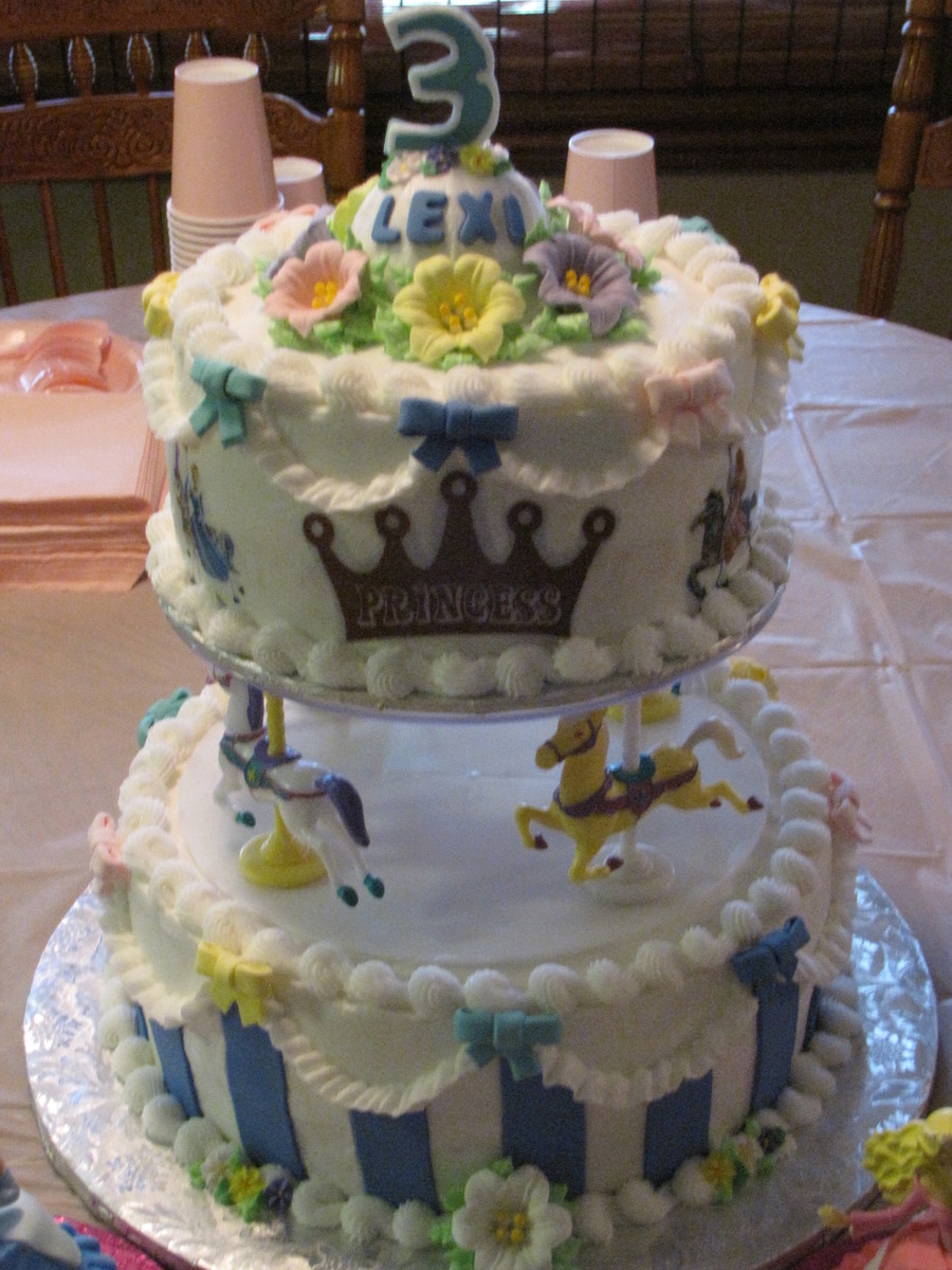 Disney Princess Round Cake