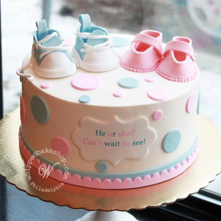 Gender Reveal Cake Idea