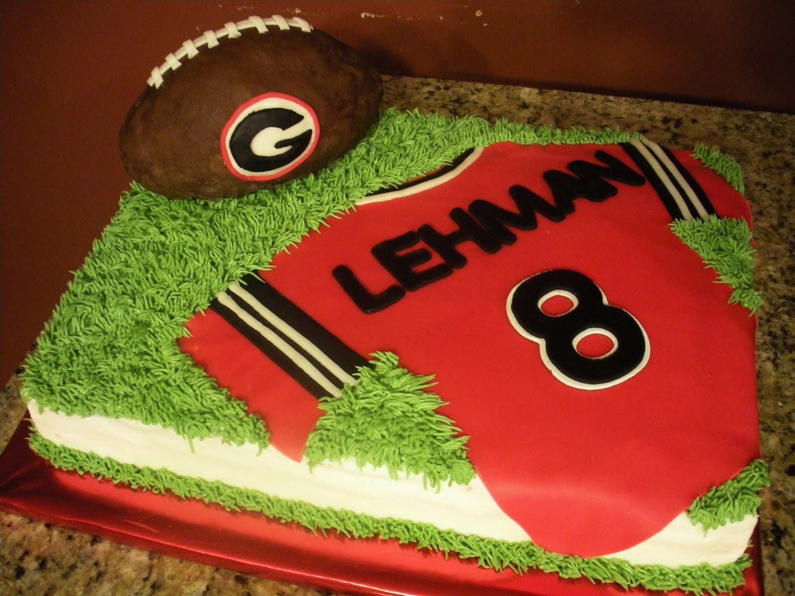 Georgia Bulldog Football Birthday Cakes