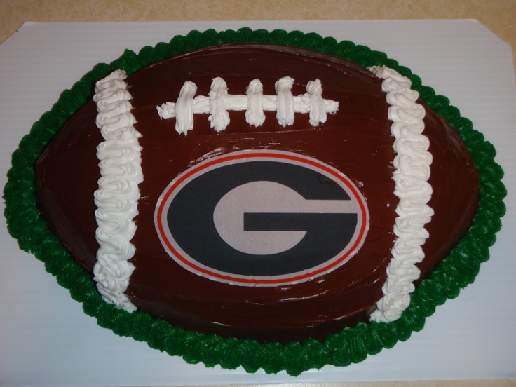 Georgia Bulldog Football Cake