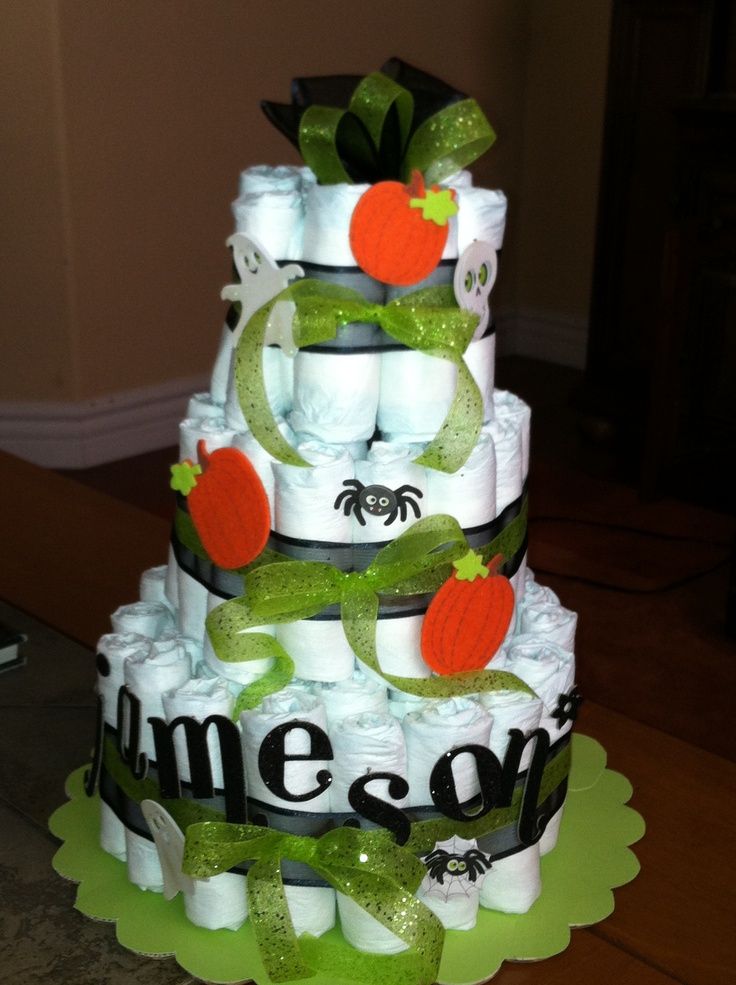 Halloween Baby Diaper Cake