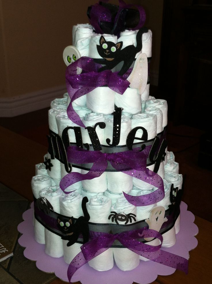 Halloween Baby Shower Cake