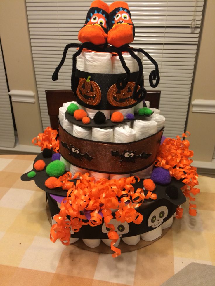 Halloween Diaper Cake Ideas