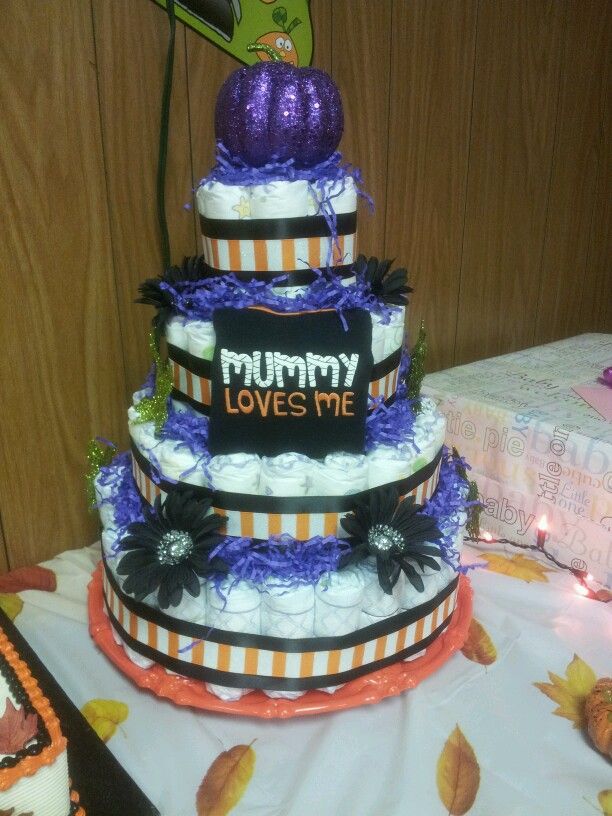 Halloween Diaper Cake