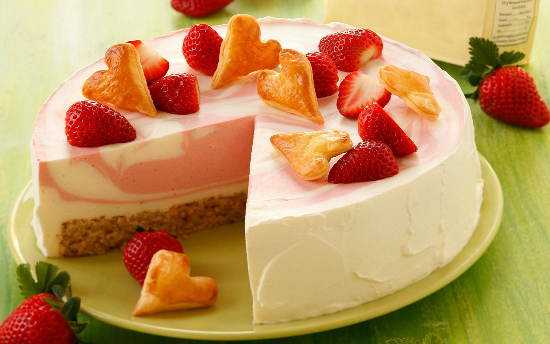 Happy Birthday Cake with Fruit