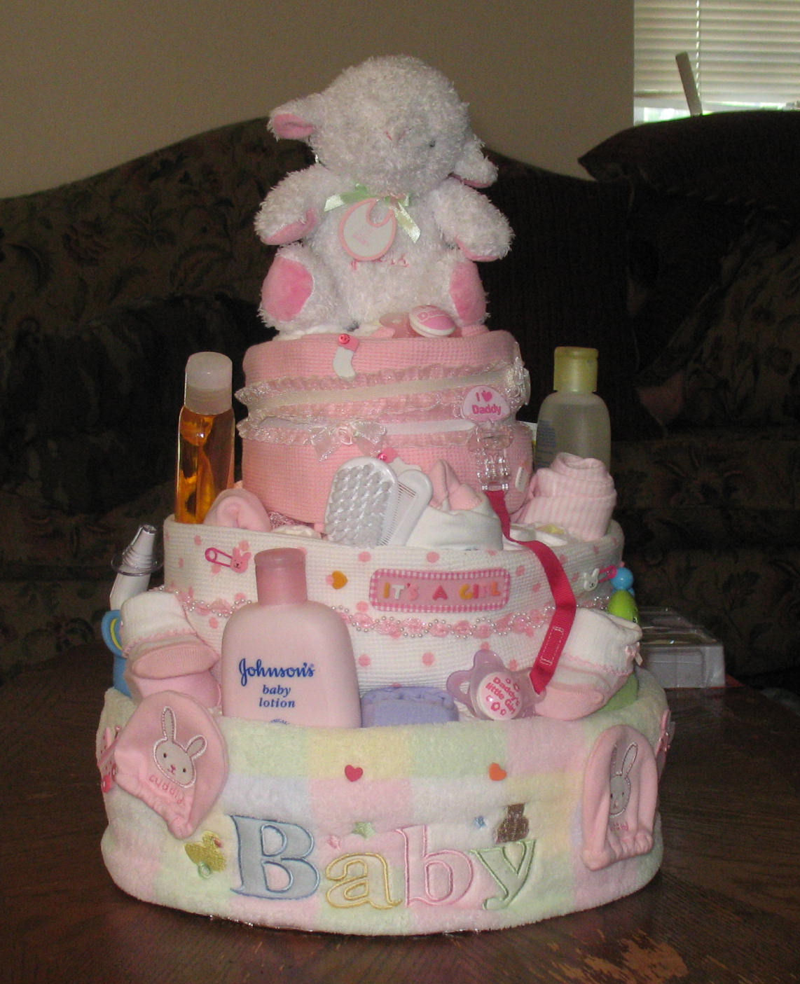 12 Photos of Homemade Baby Shower Diaper Cakes