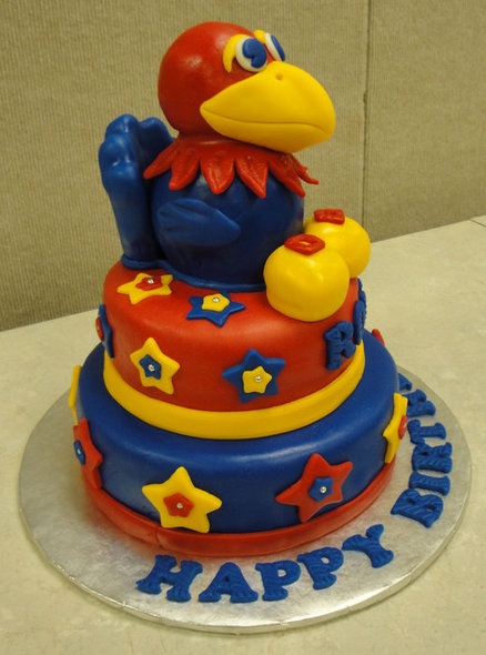 Jayhawk Birthday Cake