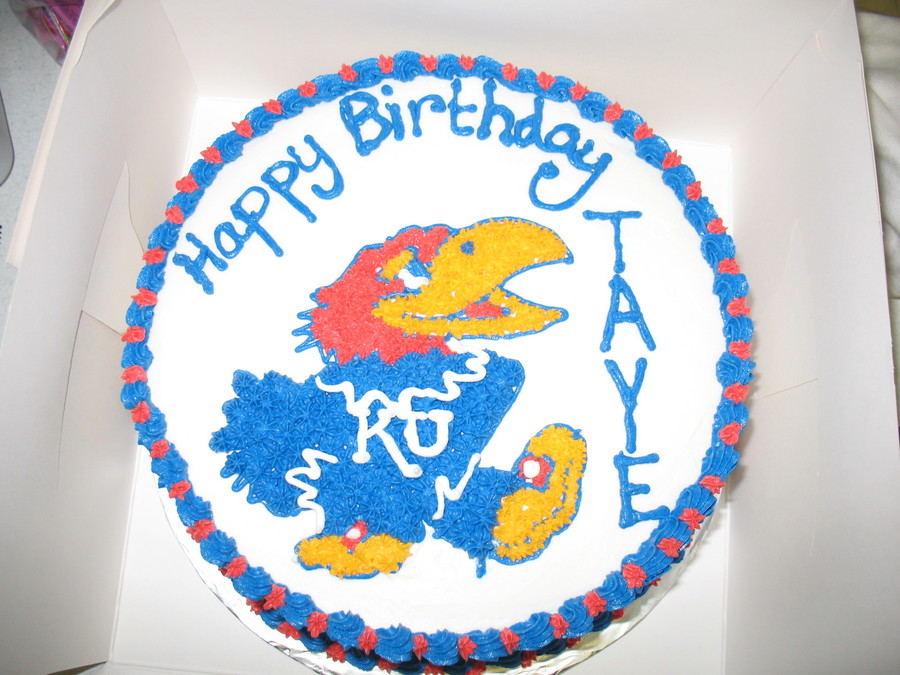 Jayhawk Birthday Cake