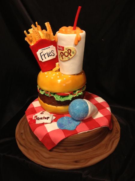 12 Birthday Cakes Food Photo Coolest Junk Food Birthday Cake Angel