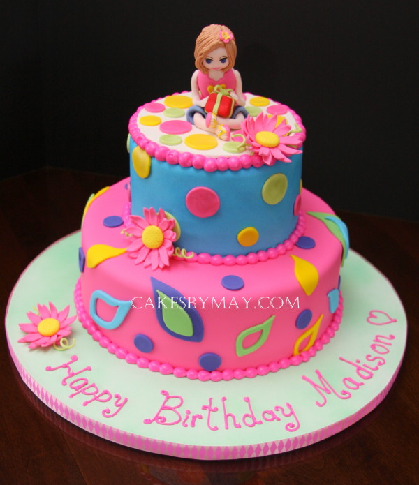 8 Toddler Girl Cakes Photo Toddler Girl Birthday Cake Girls 1st