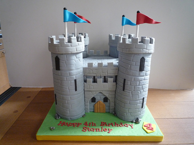 Knights Castle Birthday Cake