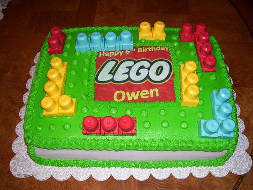 LEGO Birthday Sheet Cake Ideas