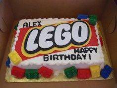 LEGO Birthday Sheet Cake Ideas