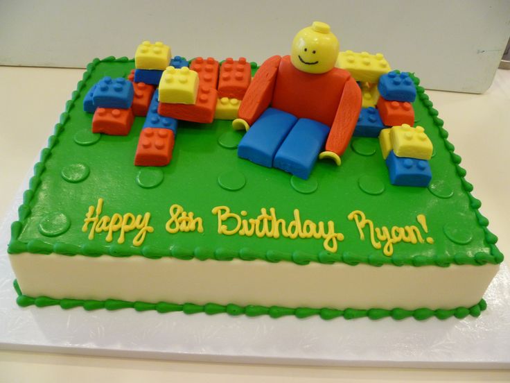 LEGO Birthday Sheet Cake