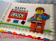 LEGO Birthday Sheet Cake